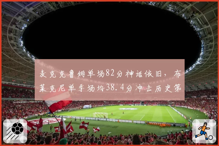 麦克克鲁姆单场82分神话依旧，布莱克尼单季场均38.4分冲击历史第一外援